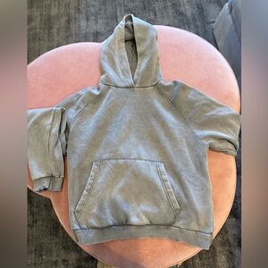 Zara vintage grey hooded sweatshirt